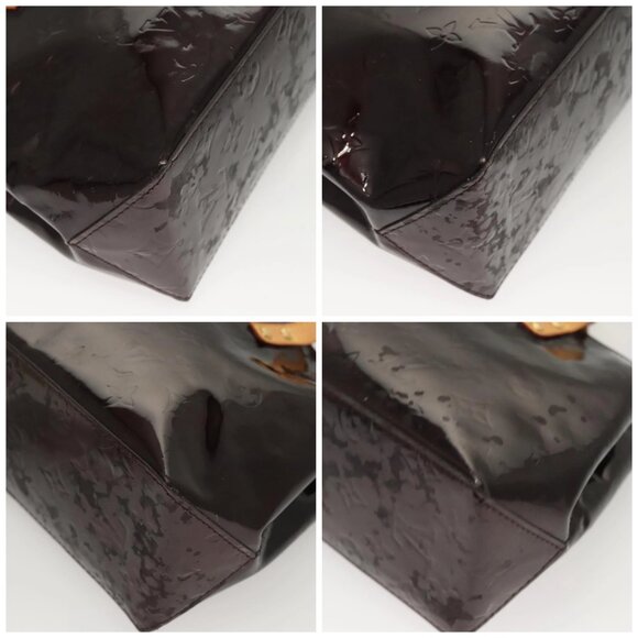 LOUIS VUITTON Monogram Vernis Reade PM Hand Bag Amarante LV Auth - Picture 15 of 16